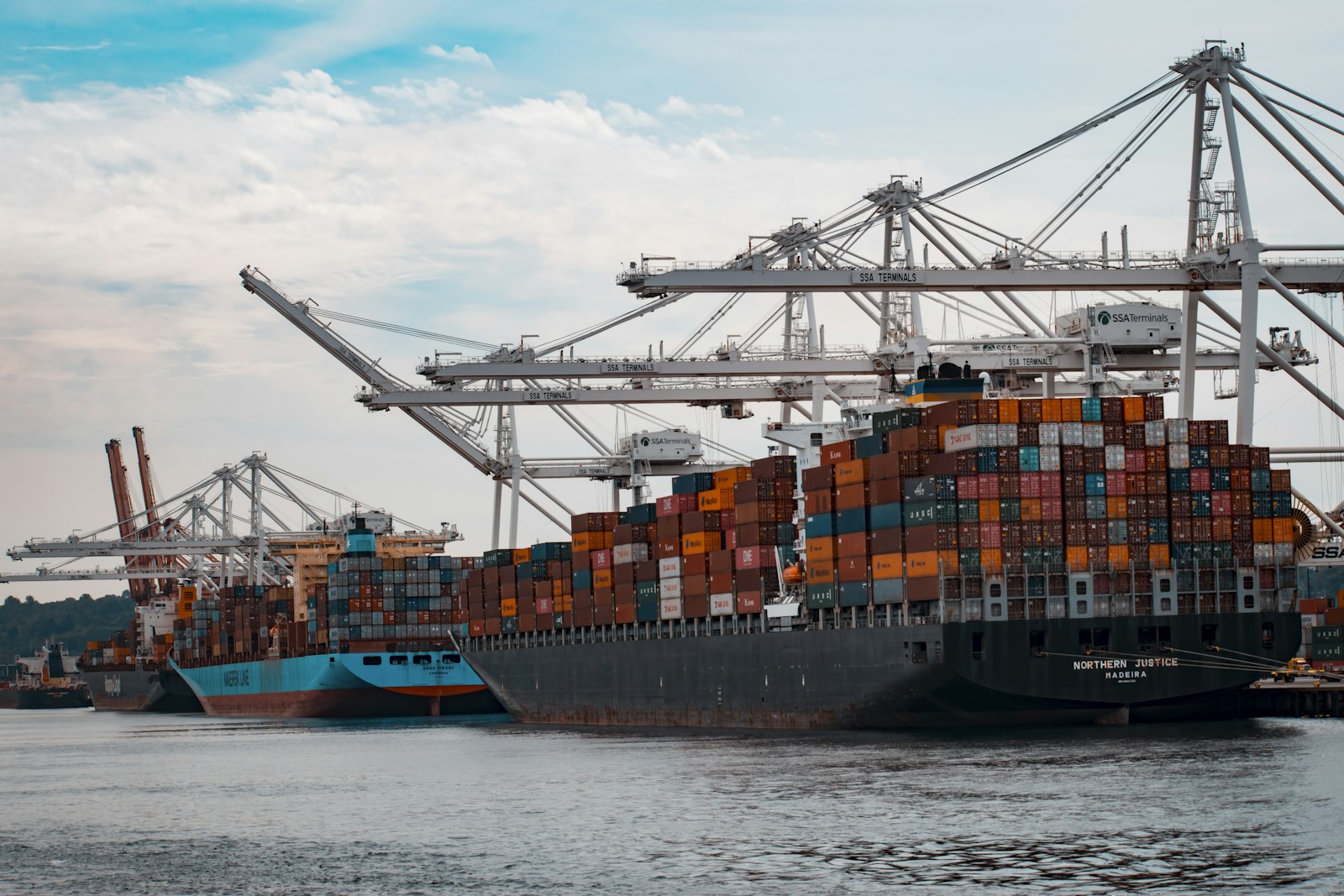 Container ship at sea for MR STEVEN RICHARD TOPPLE sea freight